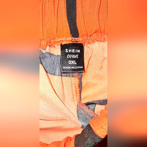 SHEIN CURVE WIDE LEG PANTS Sz 0X - Picture 8 of 11